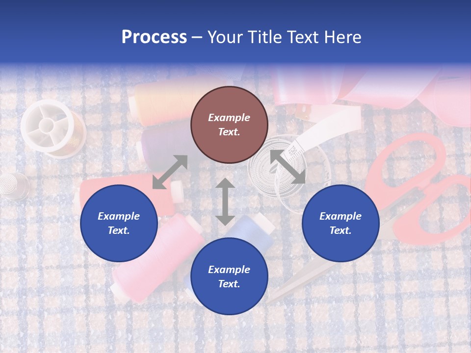 Button Housewife Stitch PowerPoint Template