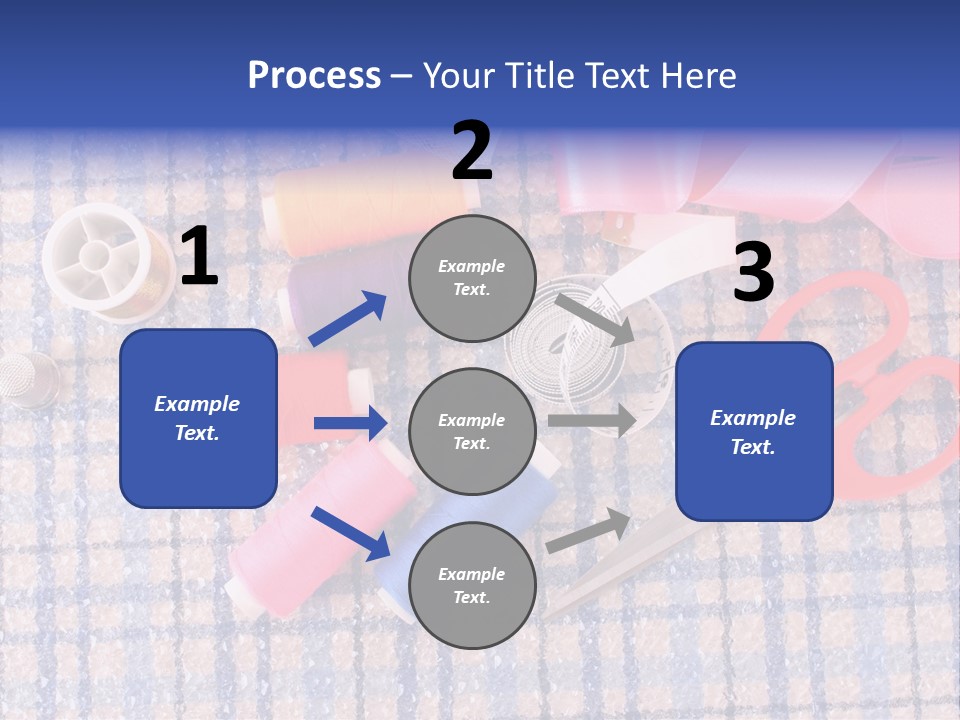 Button Housewife Stitch PowerPoint Template