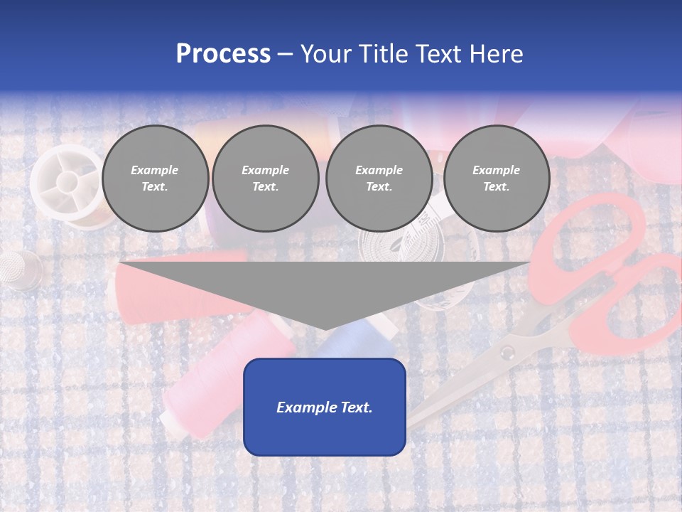 Button Housewife Stitch PowerPoint Template