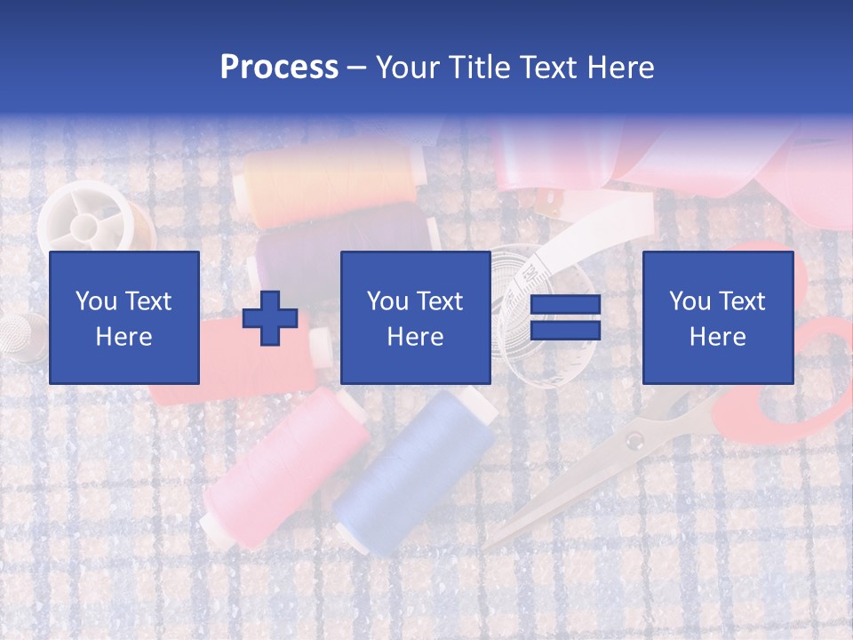 Button Housewife Stitch PowerPoint Template