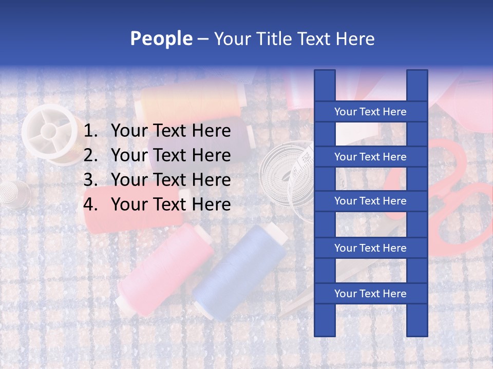 Button Housewife Stitch PowerPoint Template