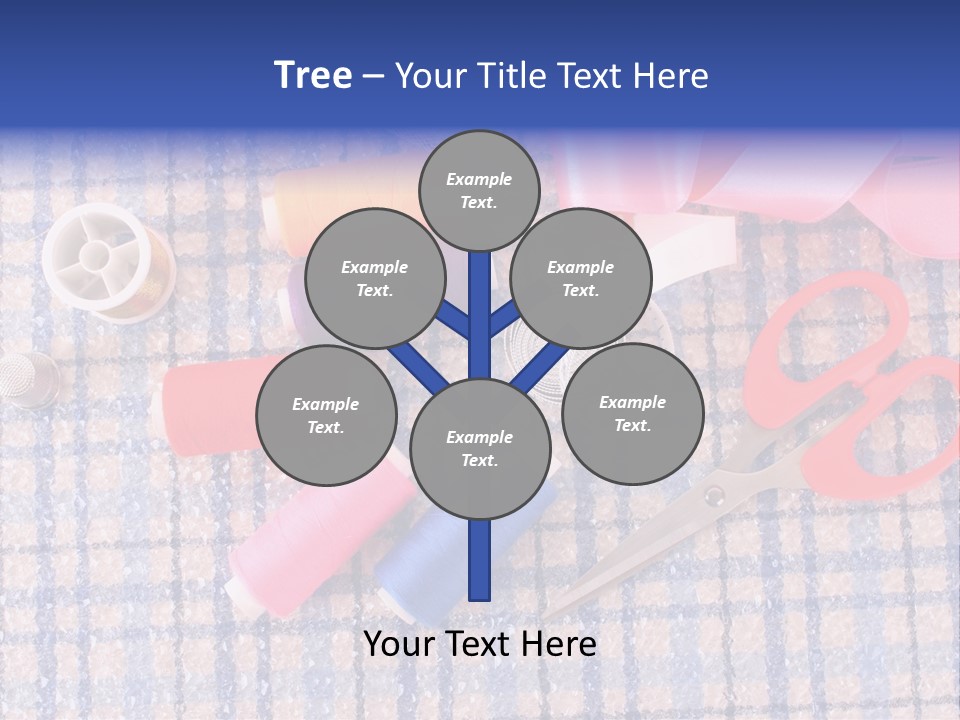 Button Housewife Stitch PowerPoint Template