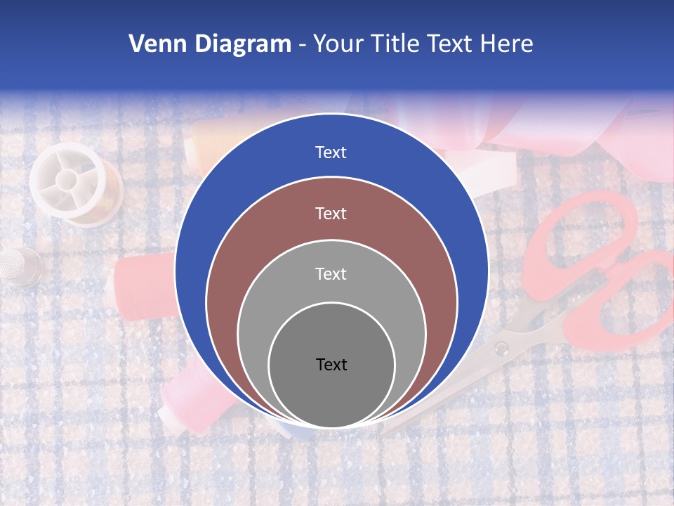 Button Housewife Stitch PowerPoint Template