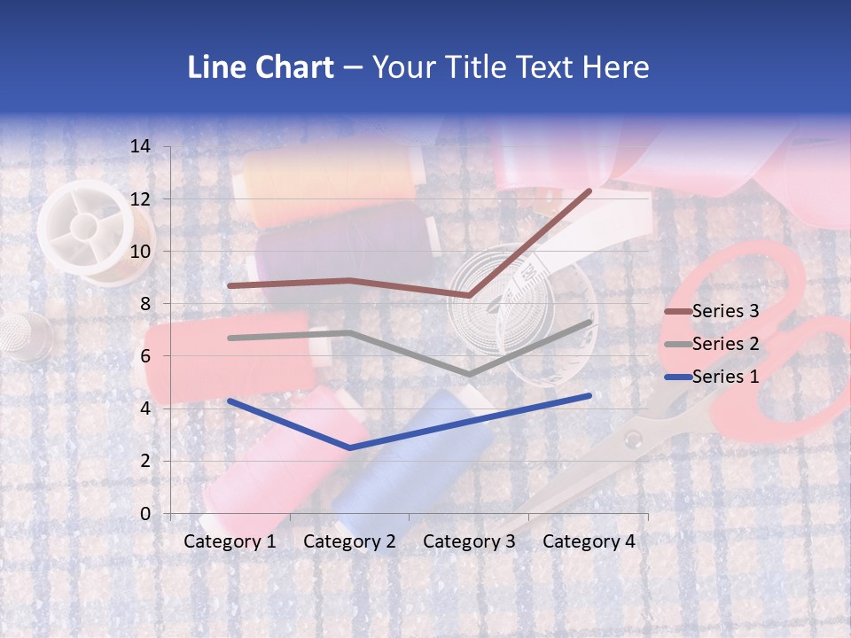 Button Housewife Stitch PowerPoint Template