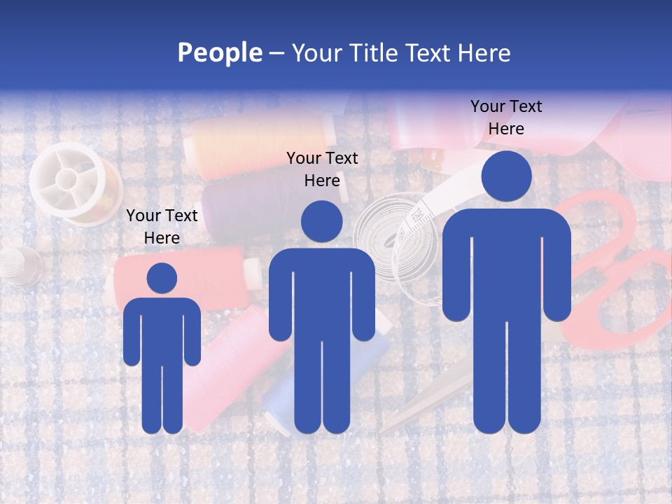 Button Housewife Stitch PowerPoint Template