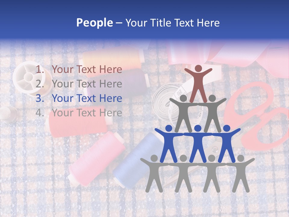 Button Housewife Stitch PowerPoint Template