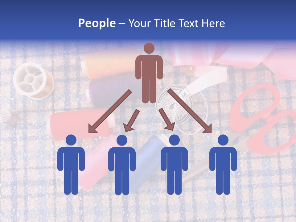 Button Housewife Stitch PowerPoint Template