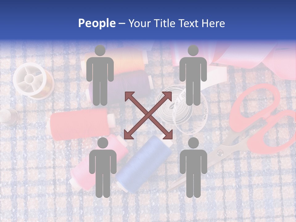 Button Housewife Stitch PowerPoint Template