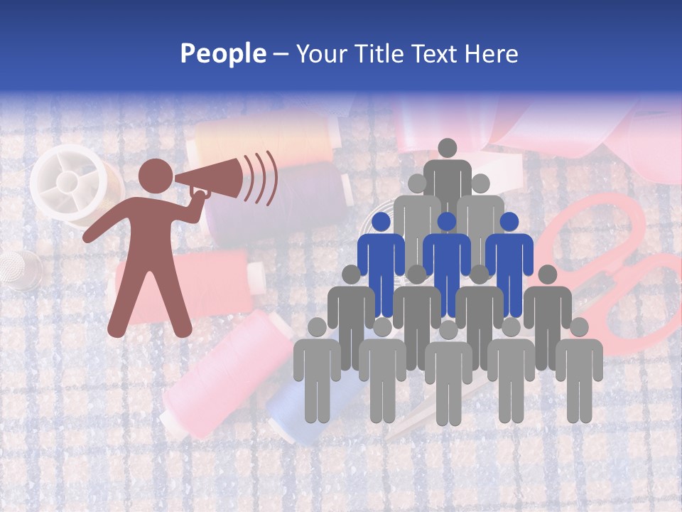 Button Housewife Stitch PowerPoint Template