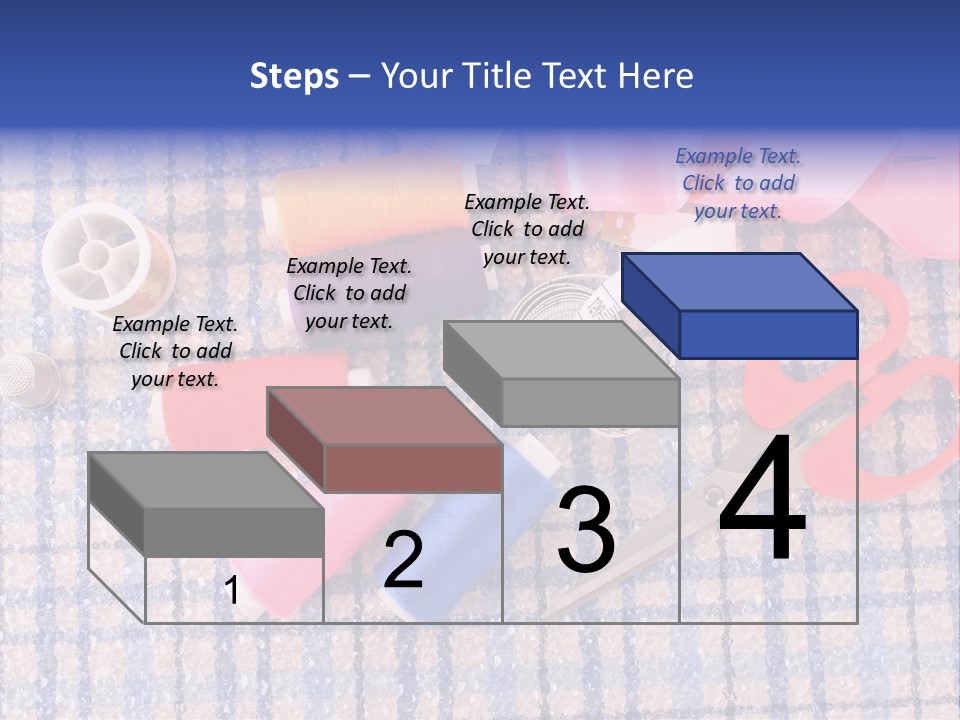 Button Housewife Stitch PowerPoint Template