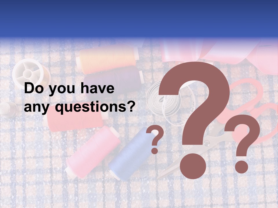 Button Housewife Stitch PowerPoint Template