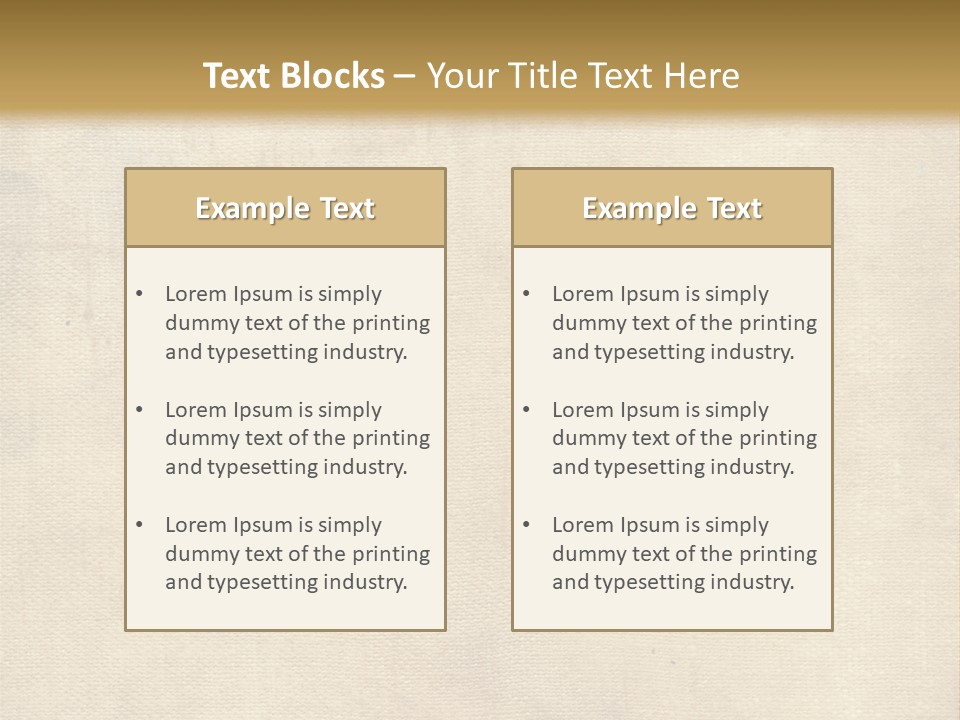 Aged Canvas PowerPoint Template