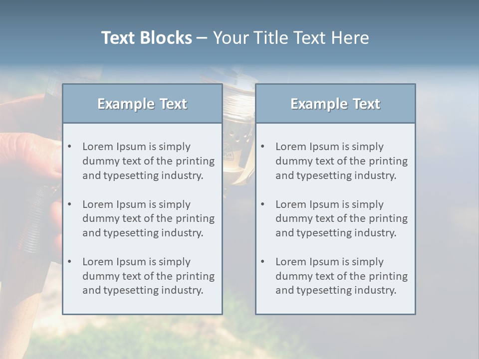 Reel Creek River PowerPoint Template
