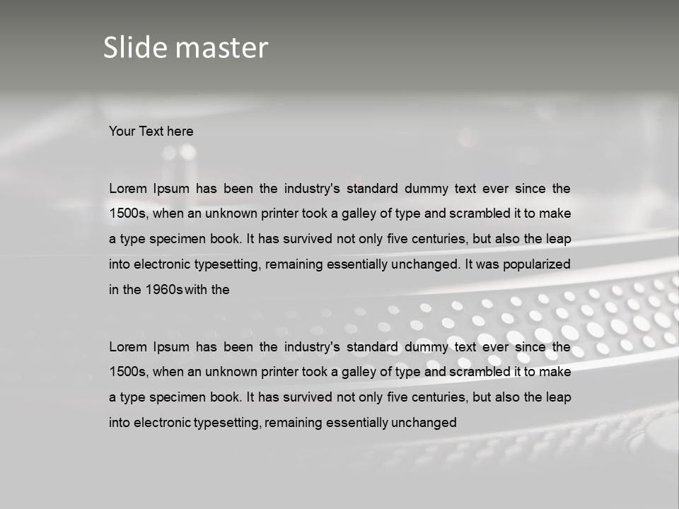 Turntable PowerPoint Template