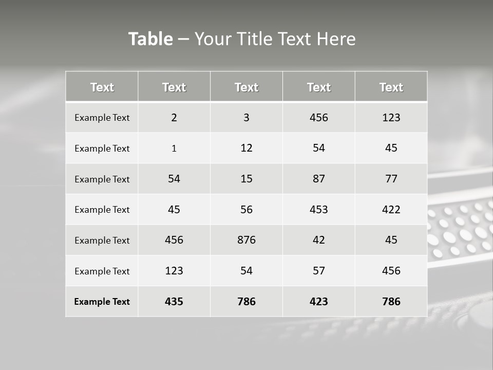 Turntable PowerPoint Template