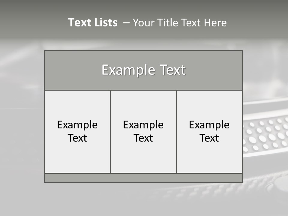 Turntable PowerPoint Template