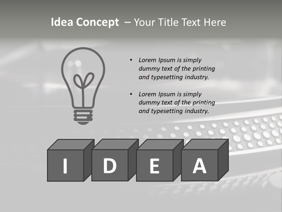 Turntable PowerPoint Template