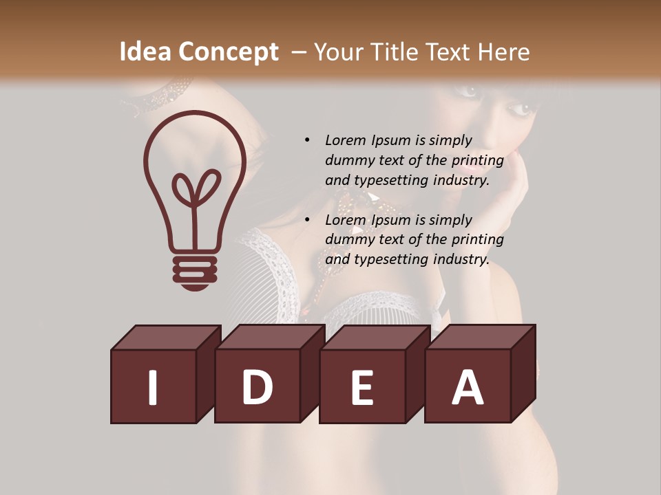 Dj Girl PowerPoint Template