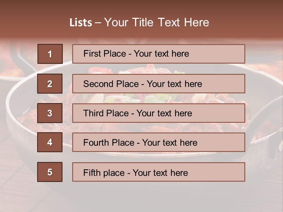 India Food PowerPoint Template