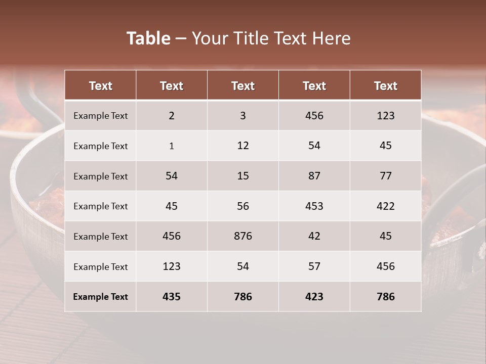 India Food PowerPoint Template