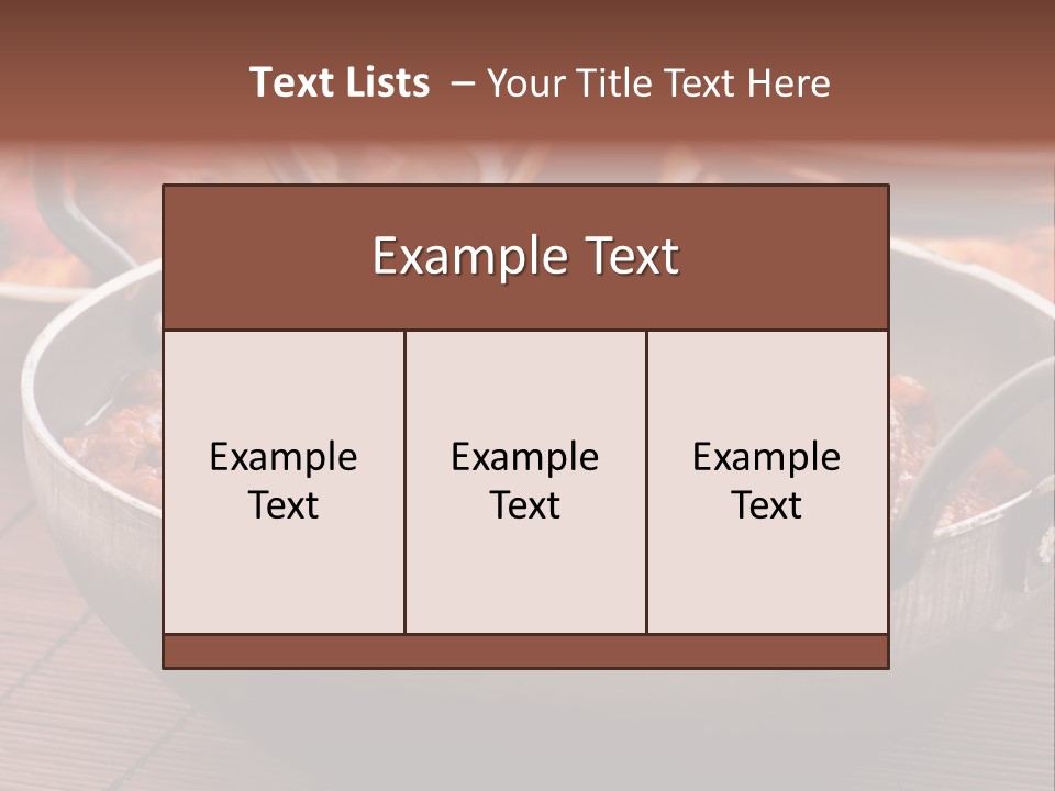 India Food PowerPoint Template
