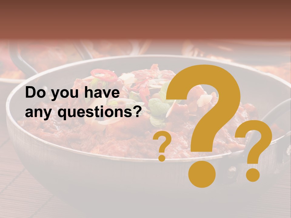 India Food PowerPoint Template