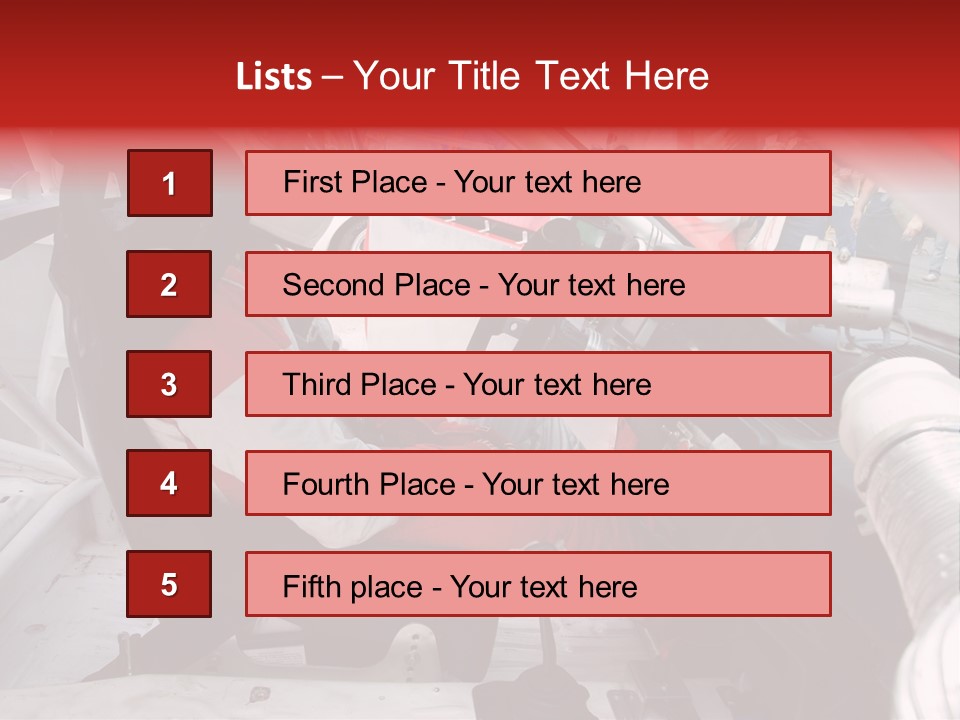 Racing Cars Interior PowerPoint Template