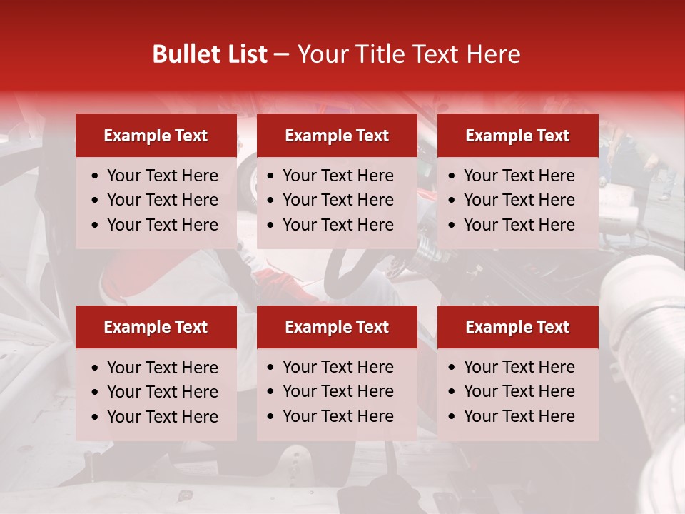 Racing Cars Interior PowerPoint Template