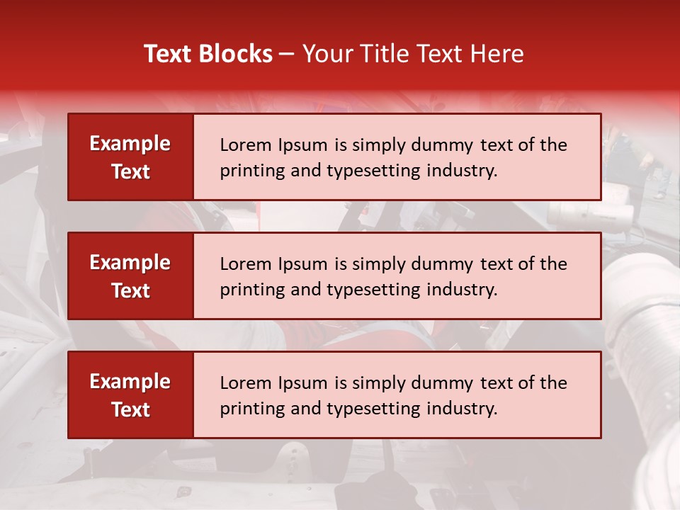 Racing Cars Interior PowerPoint Template