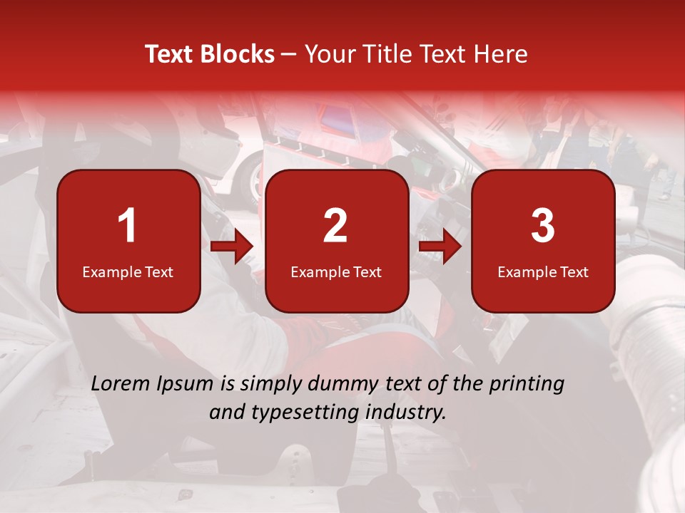 Racing Cars Interior PowerPoint Template