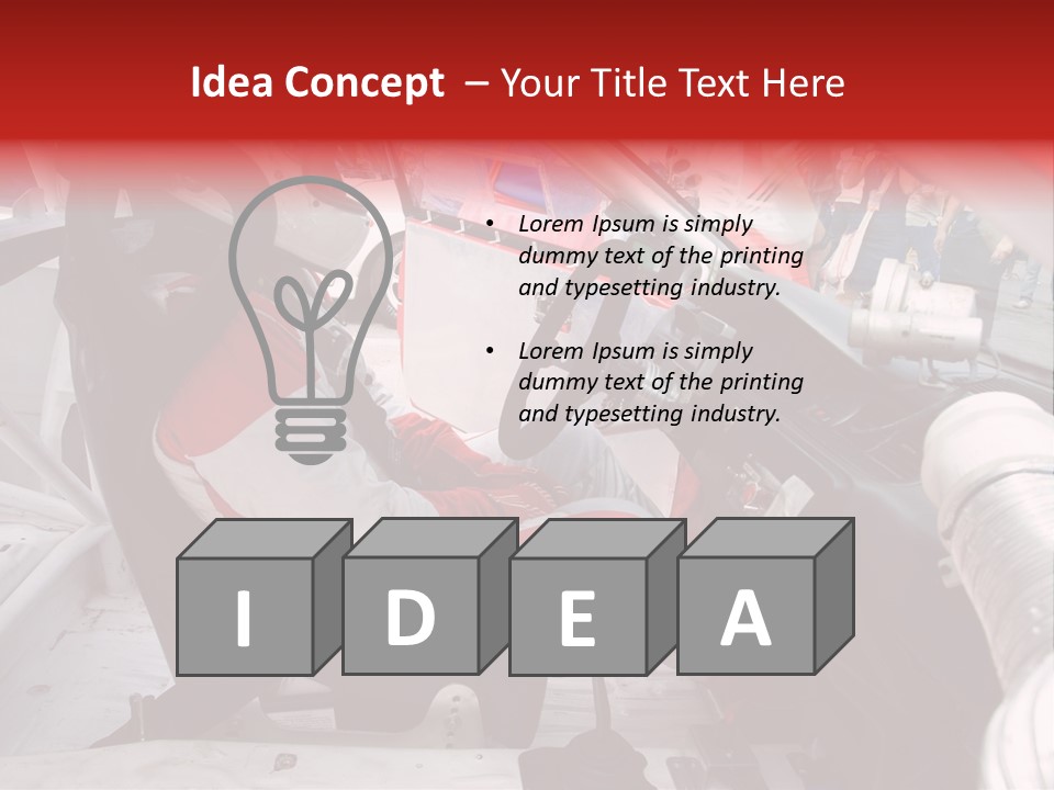 Racing Cars Interior PowerPoint Template