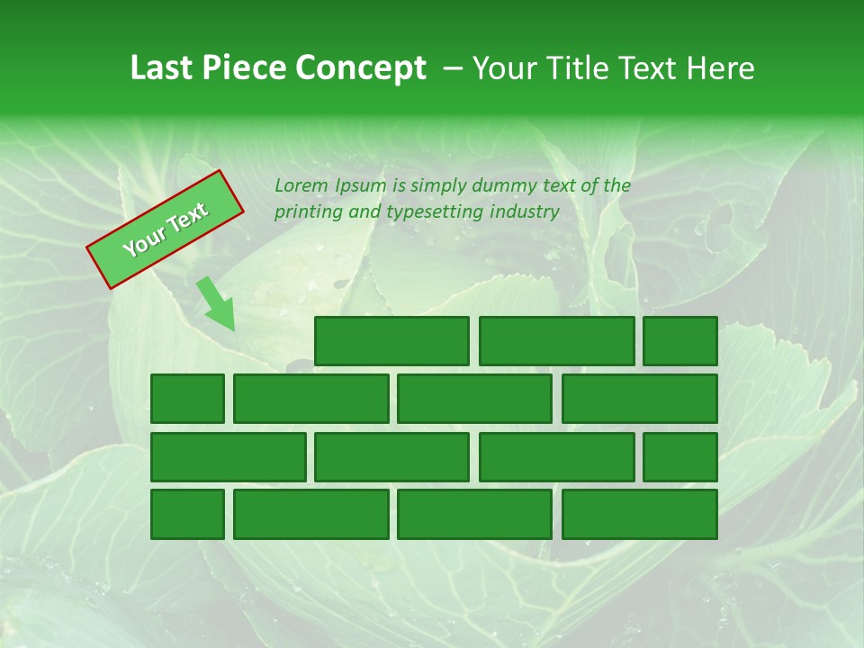 Plant Cabbage Freshness PowerPoint Template