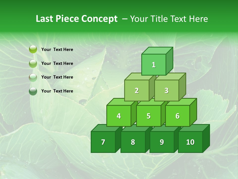 Plant Cabbage Freshness PowerPoint Template