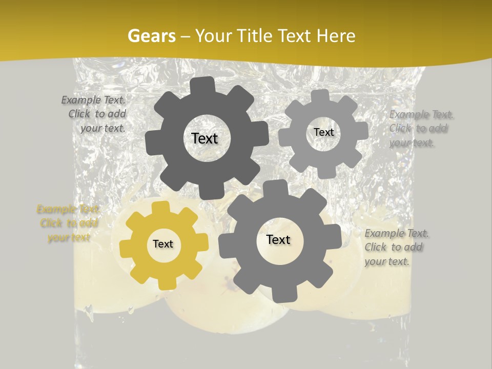 Close Up Flowing Juicy PowerPoint Template