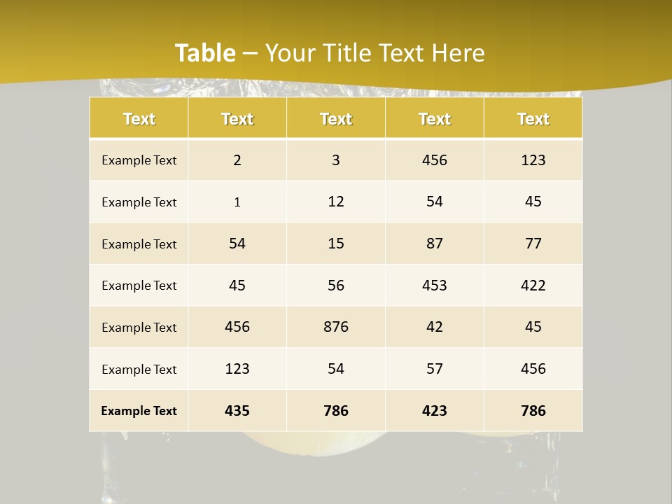 Close Up Flowing Juicy PowerPoint Template