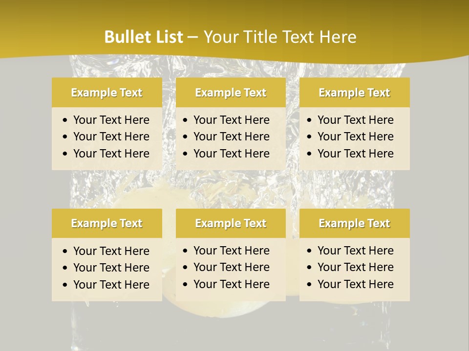 Close Up Flowing Juicy PowerPoint Template