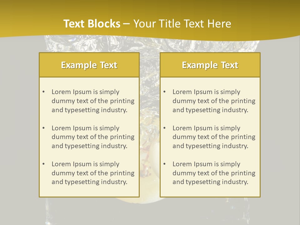 Close Up Flowing Juicy PowerPoint Template