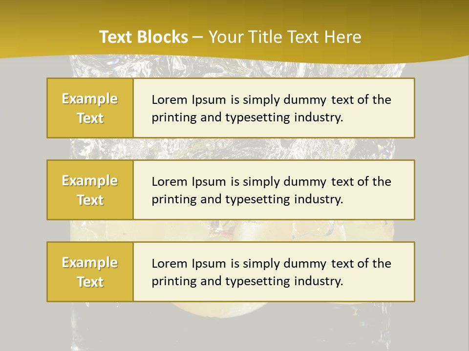 Close Up Flowing Juicy PowerPoint Template