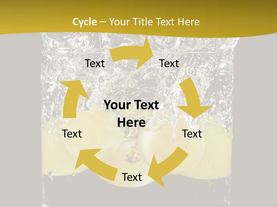 Close Up Flowing Juicy PowerPoint Template
