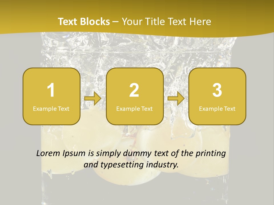 Close Up Flowing Juicy PowerPoint Template