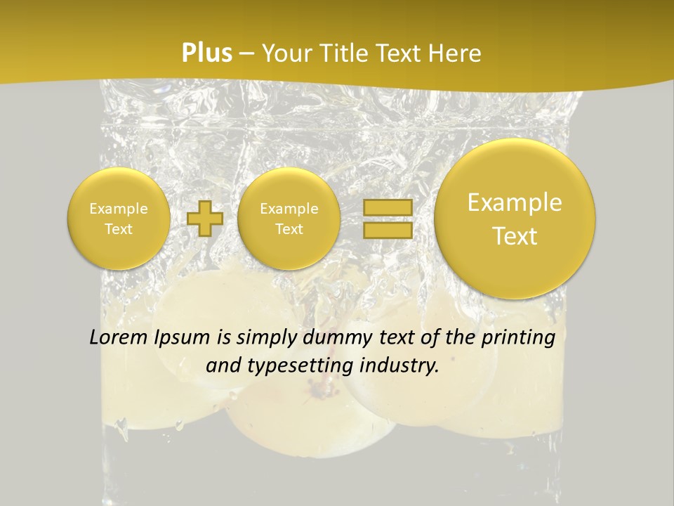 Close Up Flowing Juicy PowerPoint Template