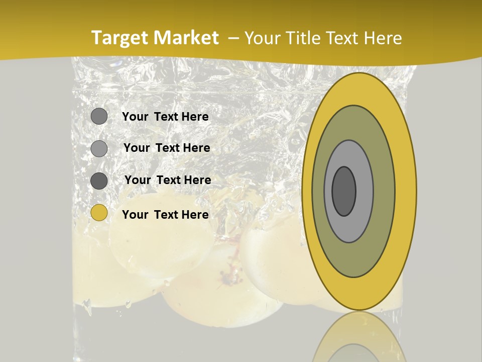 Close Up Flowing Juicy PowerPoint Template