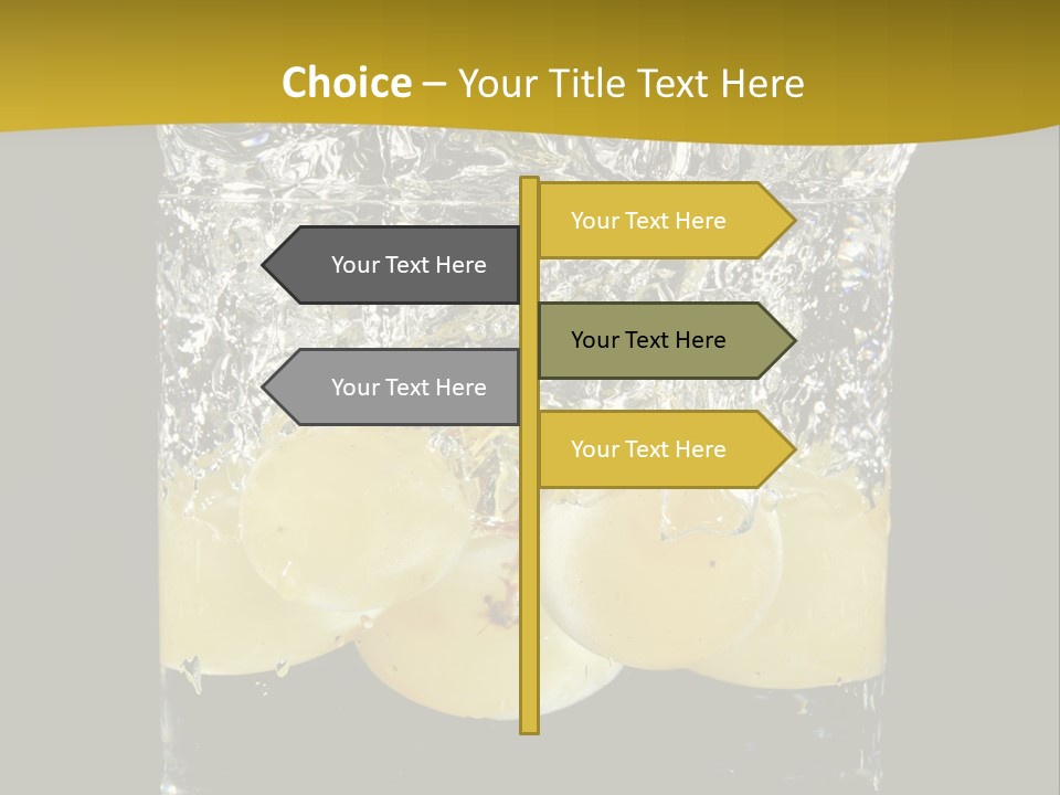 Close Up Flowing Juicy PowerPoint Template