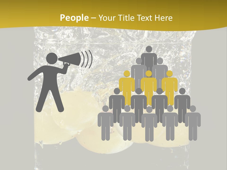 Close Up Flowing Juicy PowerPoint Template