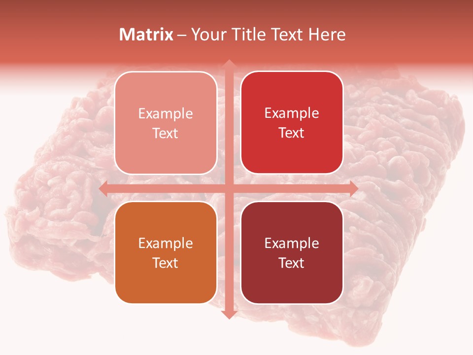 White Minced Cutout PowerPoint Template