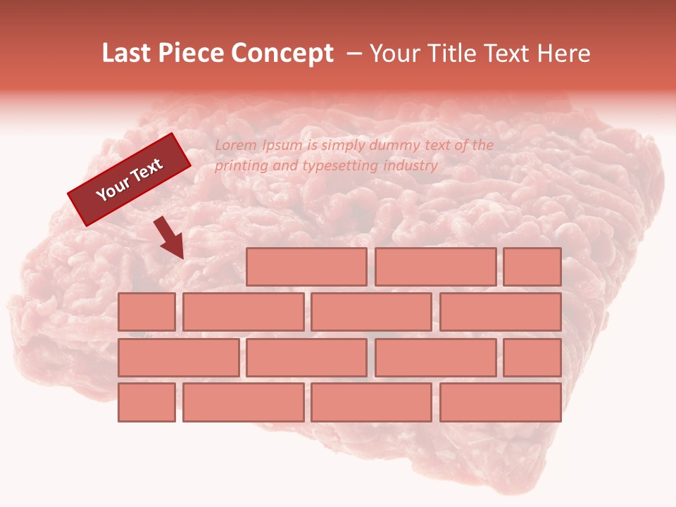 White Minced Cutout PowerPoint Template