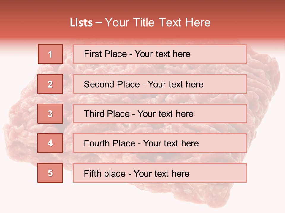White Minced Cutout PowerPoint Template