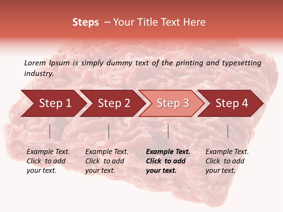 White Minced Cutout PowerPoint Template
