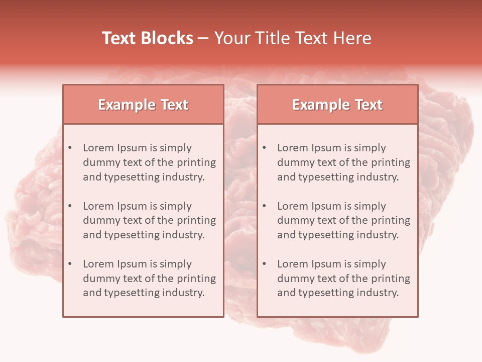 White Minced Cutout PowerPoint Template
