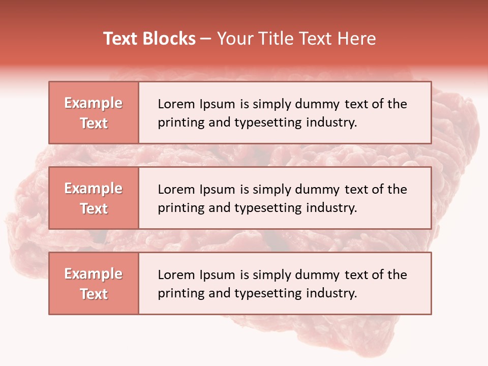 White Minced Cutout PowerPoint Template